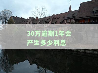 欠银行30万20年不还利息：利息及后果分析