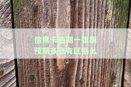 逾期了一张信用卡还能办吗