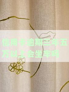 欠信用卡5万3年没还了会怎样，怎么办，会坐牢吗？