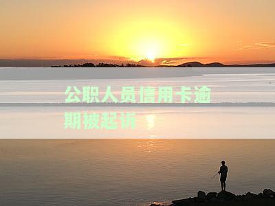公职人员信用卡逾期被起诉