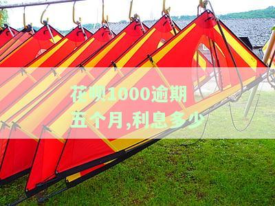 花呗欠1000逾期半月最低还款及利息情况
