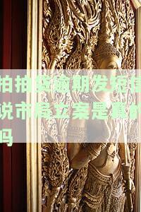 拍拍贷逾期发短信说市局立案是真的吗还是假的？