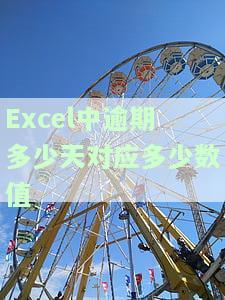 Excel中逾期多少天对应多少数值