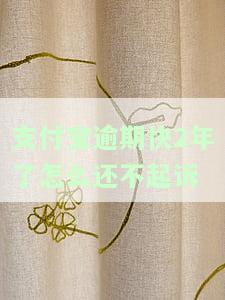 支付宝逾期2年,支付宝还能起诉我吗安全吗？