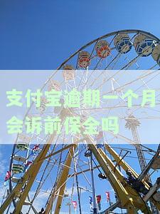 支付宝逾期一个月就会起诉吗？如何应对逾期无力偿还？