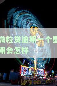 微粒贷逾期一个星期会怎样处理及后果