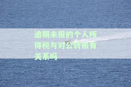 逾期未报的个人所得税与对公转账有关系吗怎么处理及影响公司征信，个人所得税逾期未申报的处理方法