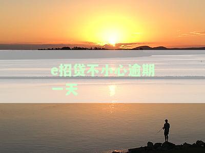 e招贷不小心逾期一天