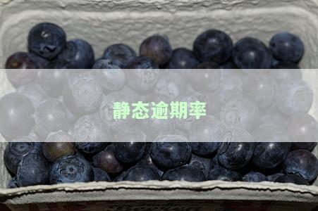 静态逾期率30 是什么意思