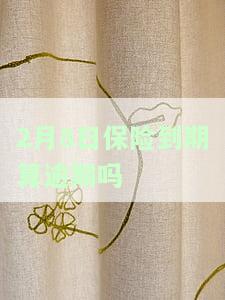 2月8日保险到期算逾期吗