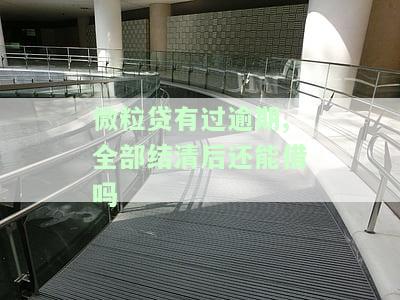 微粒贷有过逾期，全部结清后还能借吗