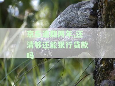 京东逾期两年,还清够还能银行贷款吗