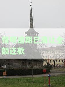 借呗把逾期的还清了，还说让还全款要不然走访，不还全款会怎样？