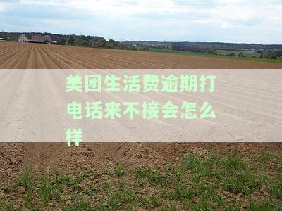 美团生活费逾期4天打电话没接到有事吗安全催收吗？