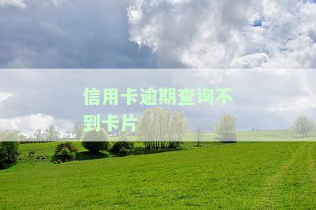 信用卡逾期查询不到卡片怎么办，为什么我的信用卡逾期征信报告没有查到