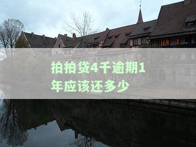 拍拍贷4千逾期1年应该还多少