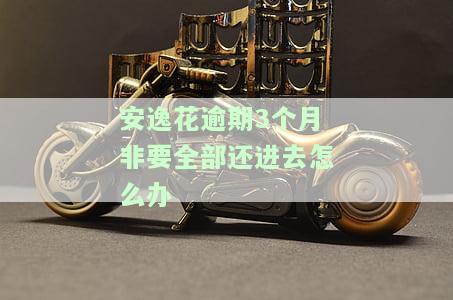 安逸花连续3个月逾期一两天会怎么样，逾期三个月了还有用吗，非要全部还进去怎么办，三个月没还怎么办，逾期两个月为什么叫全部还清呢