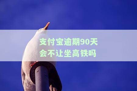 支付宝逾期90天会不让坐高铁吗
