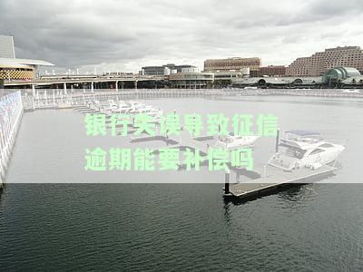 银行失误导致征信逾期能要补偿吗处理方法