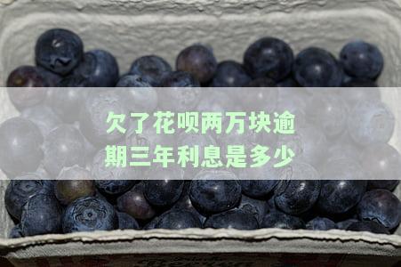 支付宝花呗欠3万逾期2年没还，如何妥善处理并还清债务？
