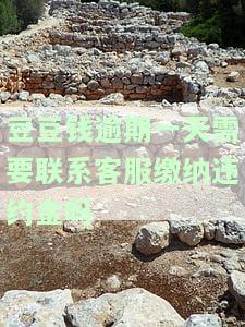 豆豆钱逾期一天需要联系客服缴纳违约金吗