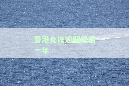 香港允许逾期逗留一年