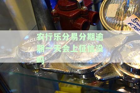 农行乐分易分期逾期一天会上征信没吗
