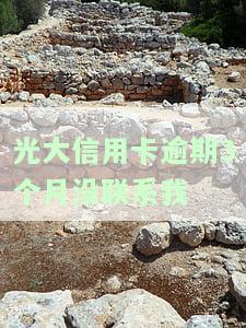 光大银行逾期三个月了也没催收，是怎么回事？