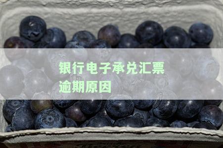 银行电子承兑汇票逾期怎么办理及操作？