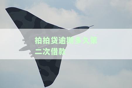 拍拍贷逾期后何时可再使用额度？