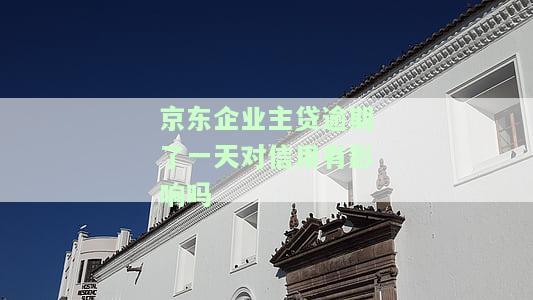 京东企业主贷逾期了一天对信用有影响吗