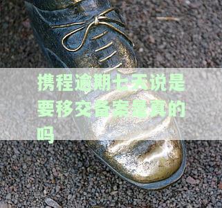 携程逾期了怎么办？