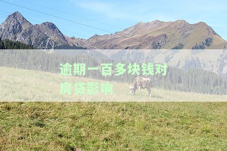 逾期一百多块钱还能办房贷吗？对房贷影响如何？