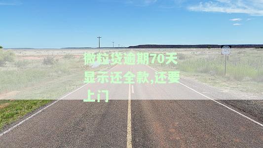 微粒贷逾期4天催收：全额结清并约谈