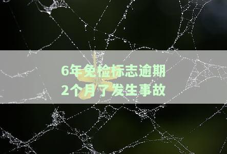 6年免检标志逾期2个月了发生事故