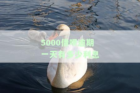 5000借呗逾期一天有多少利息