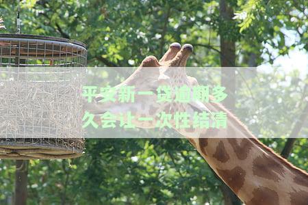 平安新一贷逾期多久会让一次性结清及对征信的影响