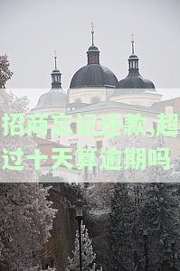 招商银行晚还款10天会影响信用吗及应对措？