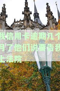 我信用卡逾期几个月了他们说要告我上法院