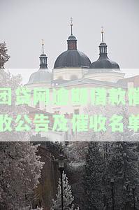 团贷网逾期借款催收公告及催收名单怎么查看