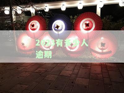 2023有多少人逾期成老了，今年有多少人欠款逾期？