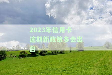 2020年信用卡逾期有新政策吗怎么办