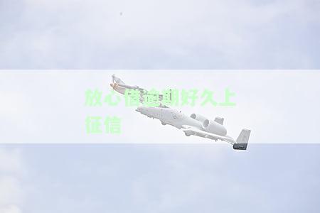 放心借逾期好久上征信