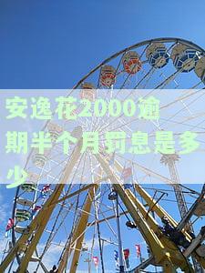 安逸花2000逾期半个月罚息是多少