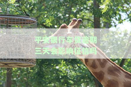 平安银行车贷逾期三天会影响征信吗