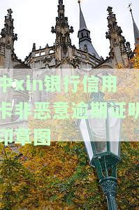 中xin银行信用卡非恶意逾期证明印章图