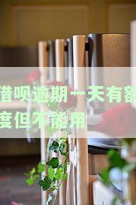 借呗逾期两天,额度还在，还能借吗？