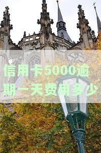 信用卡5000逾期一天费用多少