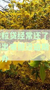 微粒贷经常还了又借出来但没逾期怎么办