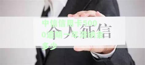 中信信用卡5万逾期费用和利息计算